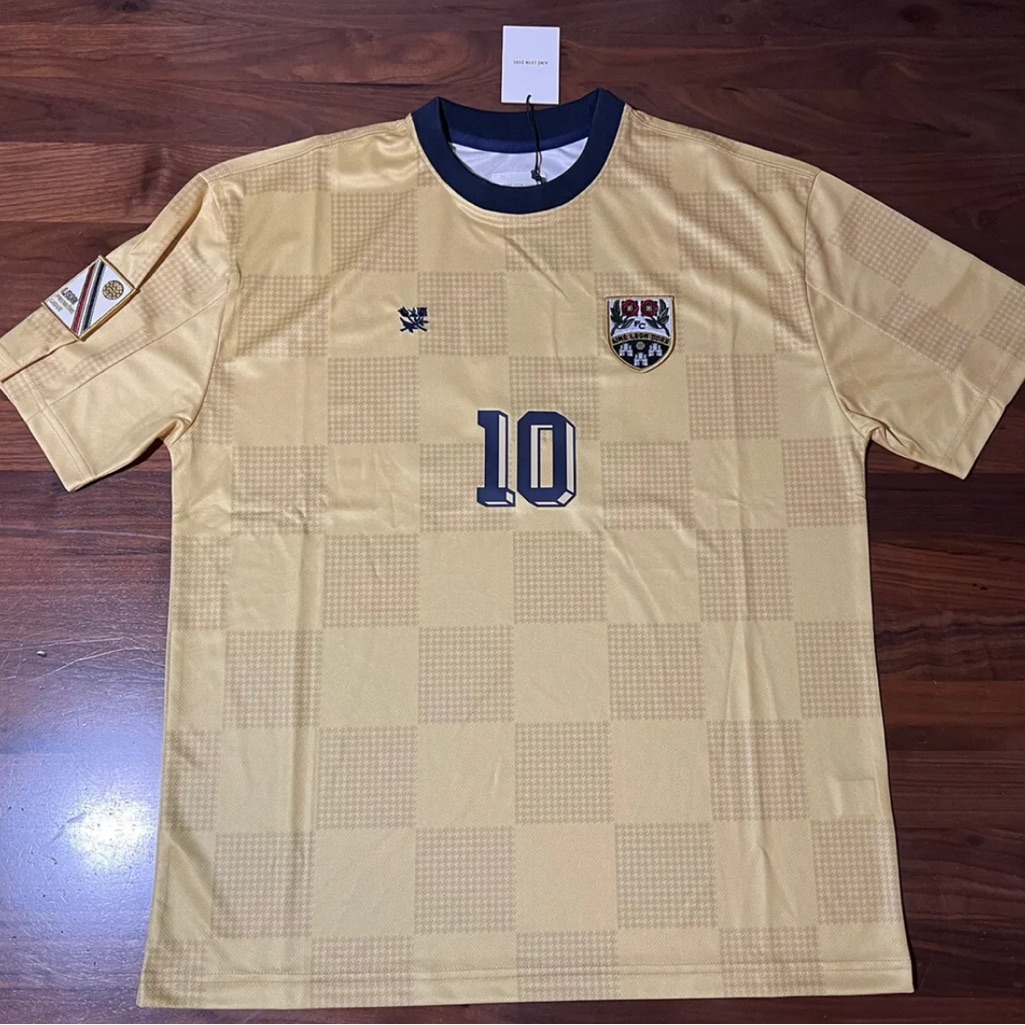Aime Leon Dore Team Soccer Jersey Yellow Ss23 Size Medium Teddy Santis